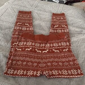 Forever 21 Women Light Brown Patterned Joggers